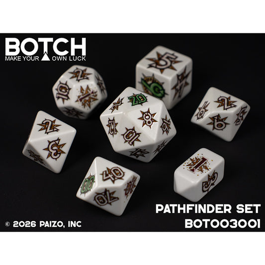 7 Piece Die Set Botch Dice: Pathfinder
