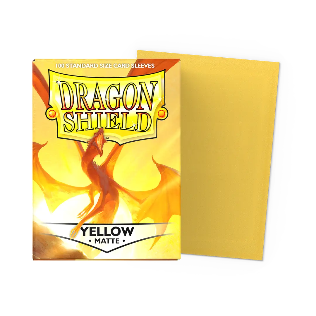 Dragon Shield: Standard 100ct Sleeves - Yellow (Matte)
