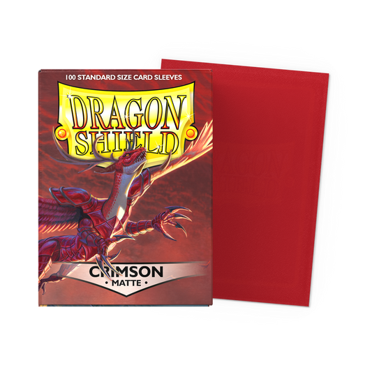 Dragon Shield: Standard 100ct Sleeves - Crimson (Matte)
