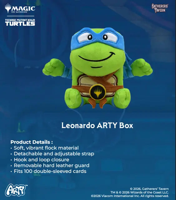 ARTY Deck Box - Leonardo - Teenage Mutant Ninja Turtles TMNT

