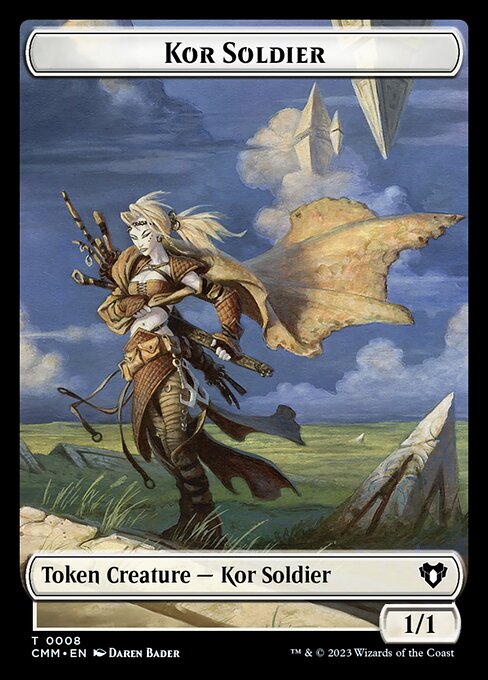 Eldrazi // Kor Soldier Double-Sided Token [Commander Masters Tokens]