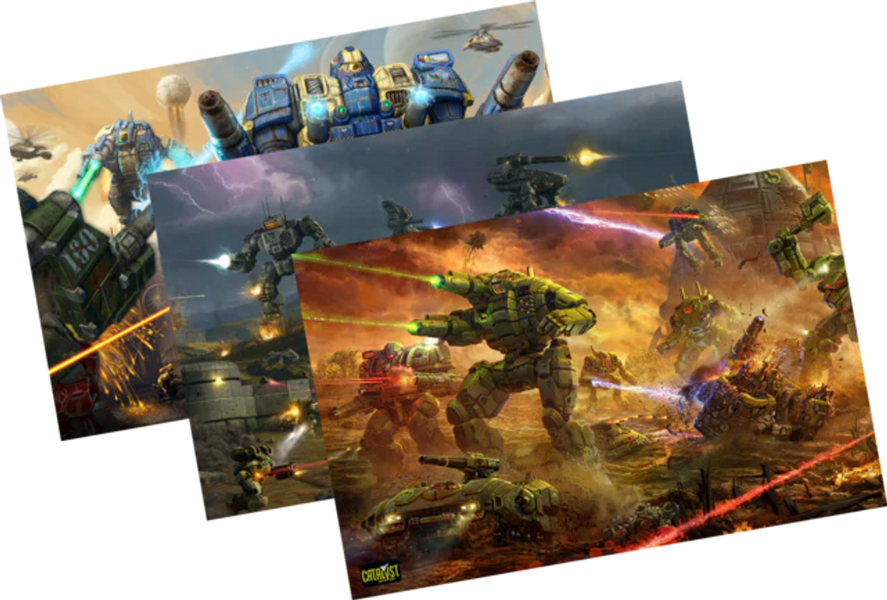 BattleTech - Mercenaries 3-Pack Poster Set (Kickstarter)
