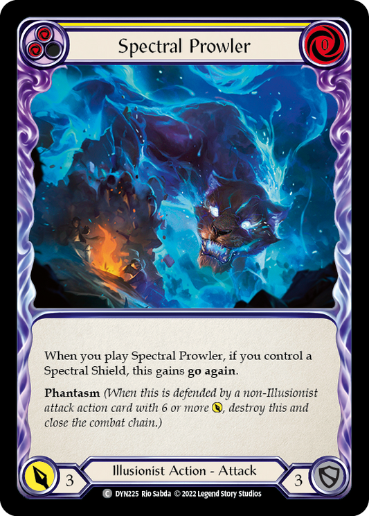 Spectral Prowler (Yellow) [DYN225] (Dynasty)  Rainbow Foil