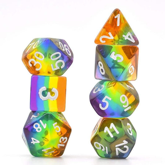 Translucent Rainbow Dice