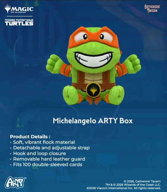 ARTY Deck Box - Michaelangelo - Teenage Mutant Ninja Turtles TMNT
