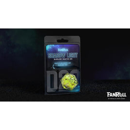 Fanroll: Shadow Light UV Reactive Individual D20 Elixir Liquid Core Dice