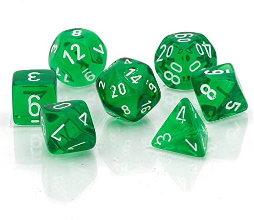 Chessex: Polyhedral Translucent Dice sets - 10mm