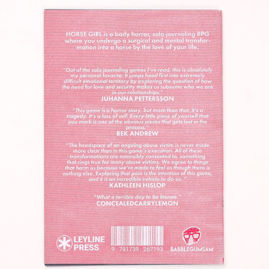 Horse Girl Solo Roleplaying Game
