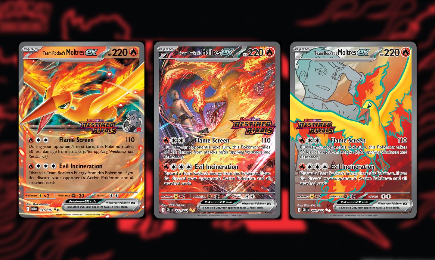 Team Rocket's Moltres Stamped Promos all promos included. – PunkOuter Games