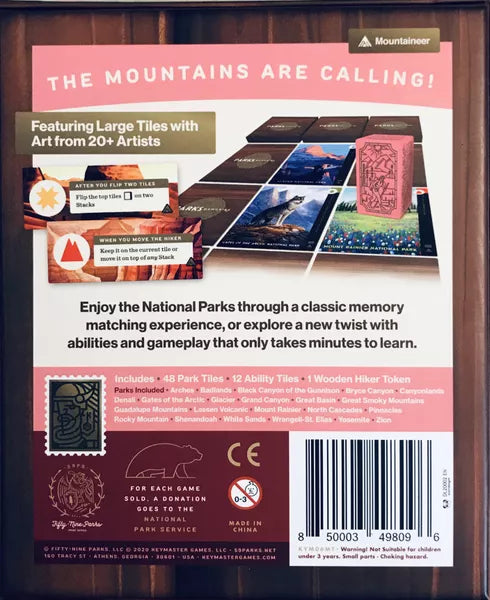 Parks Memories - Mountaineer Set - Board Game