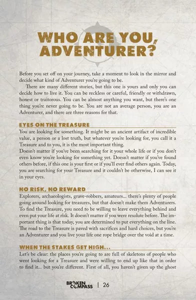 Broken Compass Adventure Journal - Roleplaying Game