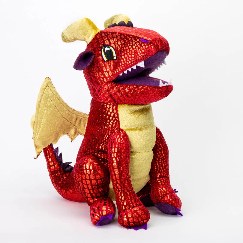 Borsa Portadadi di Peluche Drago Rosso