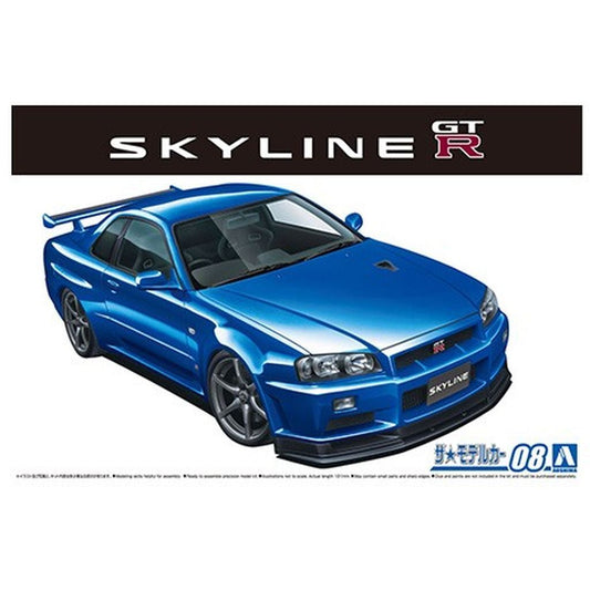 Aoshima: 1/24 NISSAN BNR34 SKYLINE GT-R V-spec? '02 Scale Model Kit