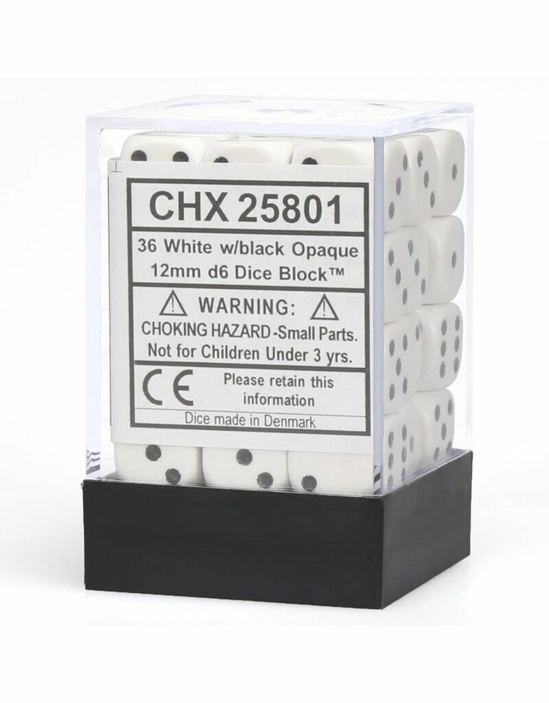 Chessex: D6 Opaque Dice sets - 12mm
