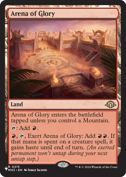 Arena of Glory [LIST - 215 - Rare] - The List Reprints