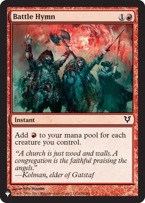 Battle Hymn [LIST - 128 - Common] - The List Reprints