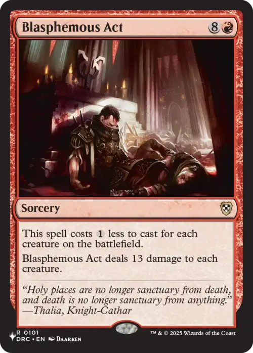 Blasphemous Act (DRC) [LIST - 101 - Rare] - The List Reprints