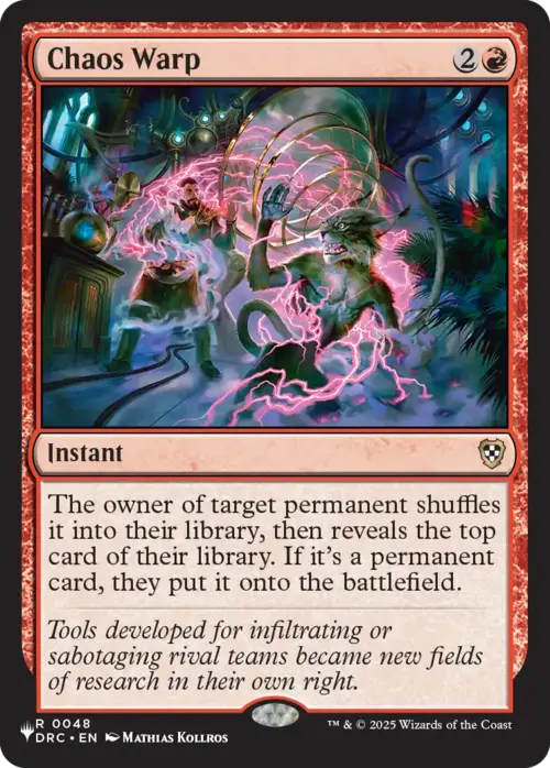 Chaos Warp (DRC) [LIST - 48 - Rare] - The List Reprints