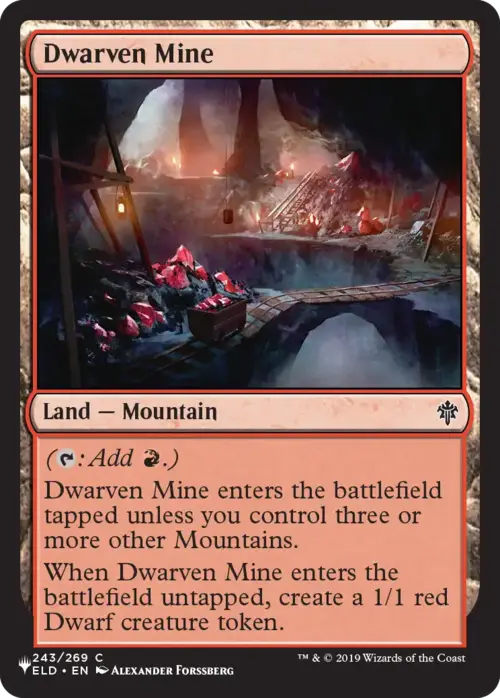 Dwarven Mine [LIST - 243 - Common] - The List Reprints