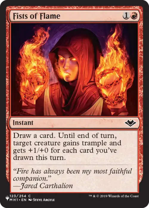 Fists of Flame (MH1) [LIST - 123 - Common] - The List Reprints