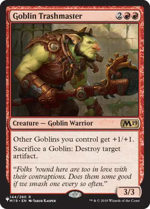 Goblin Trashmaster [LIST - 144 - Rare] - The List Reprints