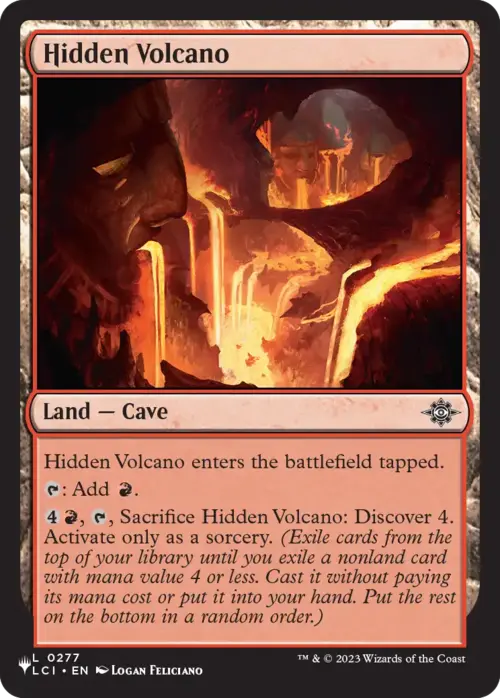 Hidden Volcano [LIST - 277 - Land] - The List Reprints