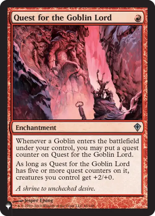 Quest for the Goblin Lord [LIST - 86 - Uncommon] - The List Reprints