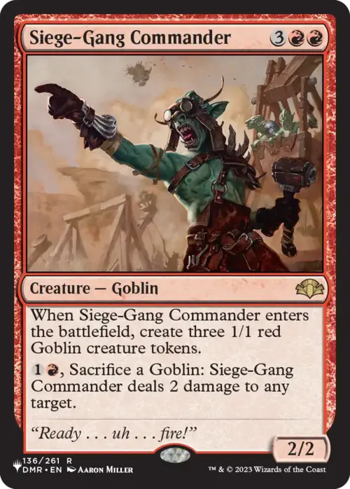 Siege-Gang Commander [LIST - 136 - Rare] - The List Reprints