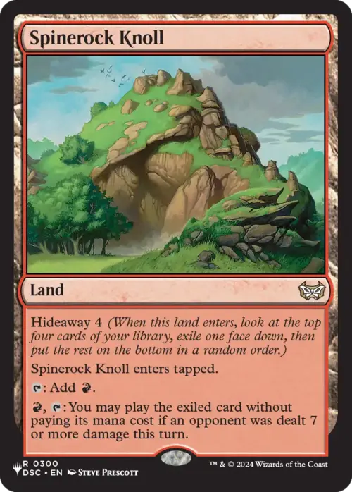 Spinerock Knoll (DSC) [LIST - 300 - Rare] - The List Reprints