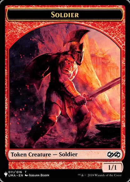 Soldier (UMA) // Kobolds of Kher Keep (MKC) Double-sided Token [LIST - 11 // 12 - Token] - The List Reprints