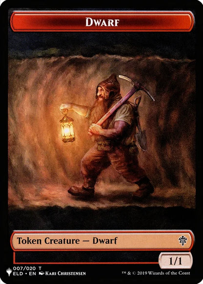 Soldier (UMA) // Dwarf (ELD) Double-sided Token [LIST - 11 // 7 - Token] - The List Reprints