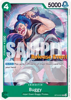 Buggy (031) [OP16 RE - 031 - Uncommon] - The Time of Battle Release Event Cards
