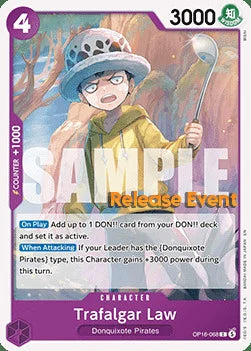 Trafalgar Law (068) [OP16 RE - 068 - Common] - The Time of Battle Release Event Cards