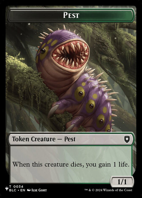Pest // Angel Double-Sided Token [LIST - Token] - The List Reprints
