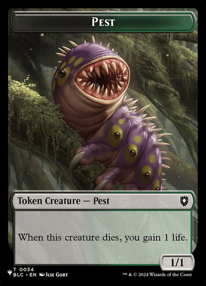 Pest // Angel Double-Sided Token [LIST - Token] - The List Reprints
