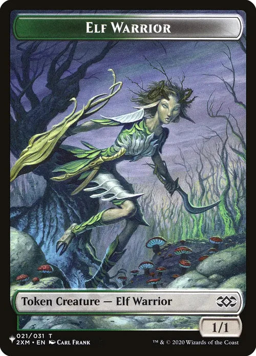 Eldrazi // Elf Warrior Double-Sided Token [LIST - Token] - The List Reprints
