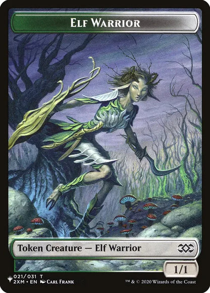 Eldrazi // Elf Warrior Double-Sided Token [LIST - Token] - The List Reprints
