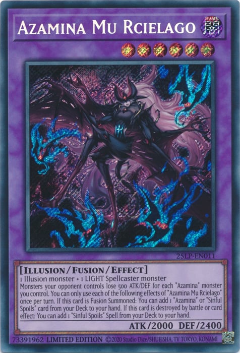 Azamina Mu Rcielago (Secret Rare) [25LP - 25LP-EN011 - Secret Rare] - Limited Pack World Championship 2025