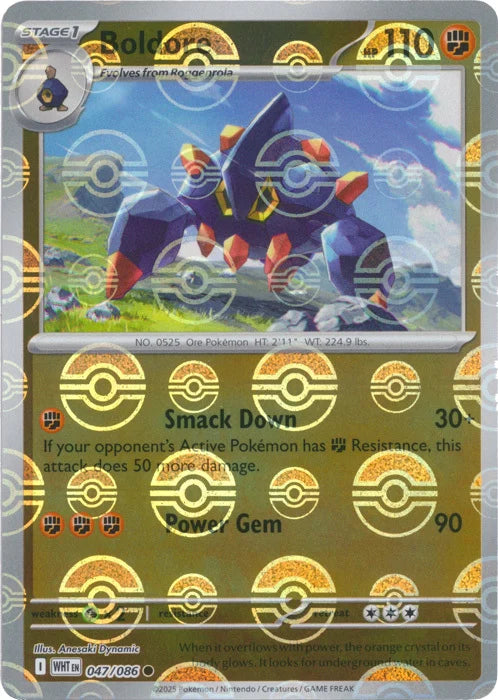 Boldore (Poke Ball Pattern) [WHT - 047/086 - Common] - SV: White Flare