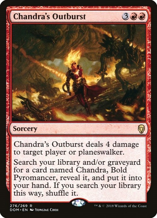 Chandra's Outburst [DOM - 276 - Rare] - Dominaria