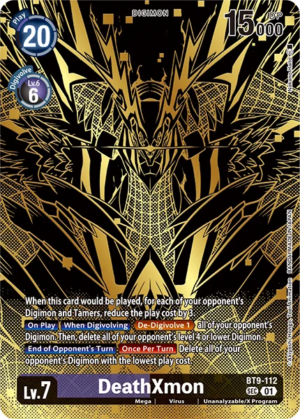 DeathXmon (Tamer's Evolution Box -Rise of Digimon-) [BT-09 - BT9-112 SEC - Secret Rare] - X Record
