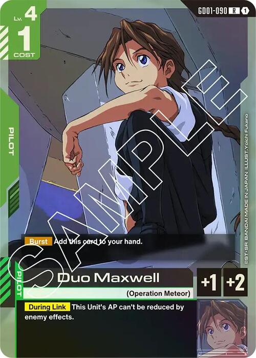 Duo Maxwell [GD01 - GD01-090 - R] - Newtype Rising