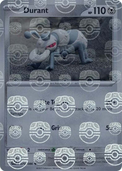 Durant (Master Ball Pattern) [WHT - 070/086 - Uncommon] - SV: White Flare