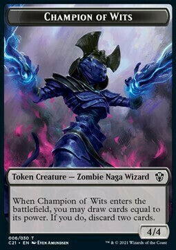 Eldrazi // Champion of Wits Double-Sided Token [C21 - 1 // 6]