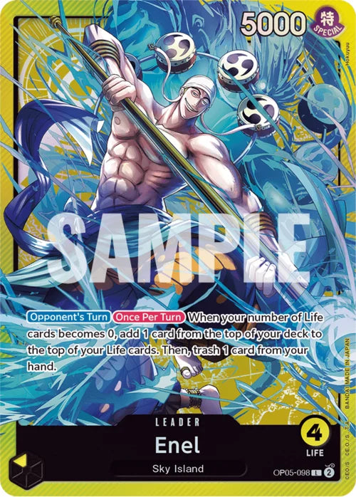 Enel (Sound Loader Vol. 2) [OP-PR - OP05-098 - Leader] - One Piece Promotion Cards