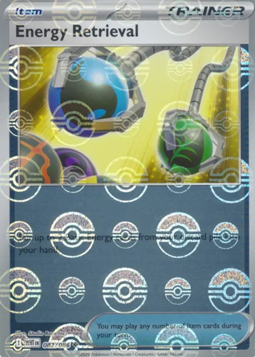 Energy Retrieval (Poke Ball Pattern) [WHT - 082/086 - Uncommon] - SV: White Flare