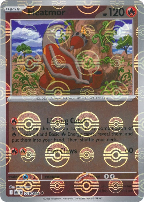Heatmor (Poke Ball Pattern) [WHT - 019/086 Uncommon] - SV: White Flare