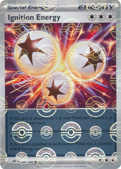 Énergie d'Allumage (Motif Poké Ball) [WHT - 086/086] - SV : Flamme Blanche