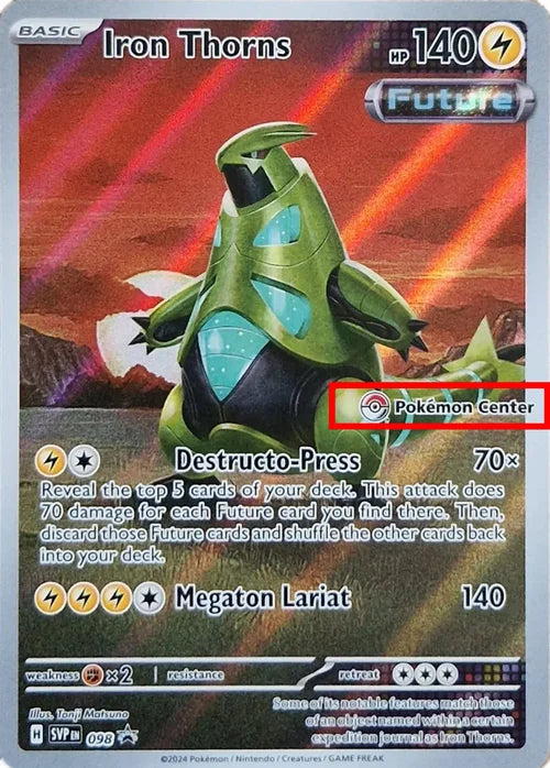Pokémon trading card featuring Destructo-Press with Iron Thorns text