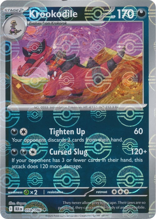 Krookodile (Poke Ball Pattern) [BLK - 059/086]